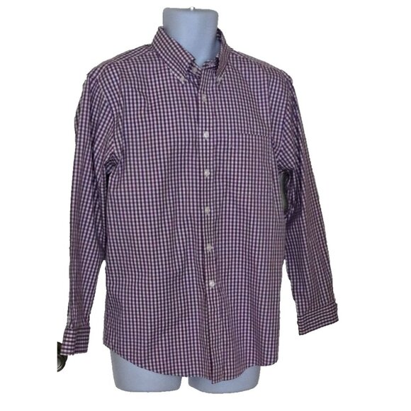 L.L. Bean Men's Wrinkle free Slightly Fitted Button Down Shirt Plaid Size 16-32 - Picture 1 of 7